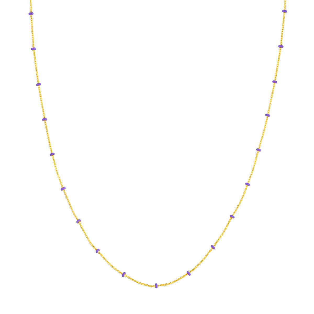 Enamel Bead Saturn Chain