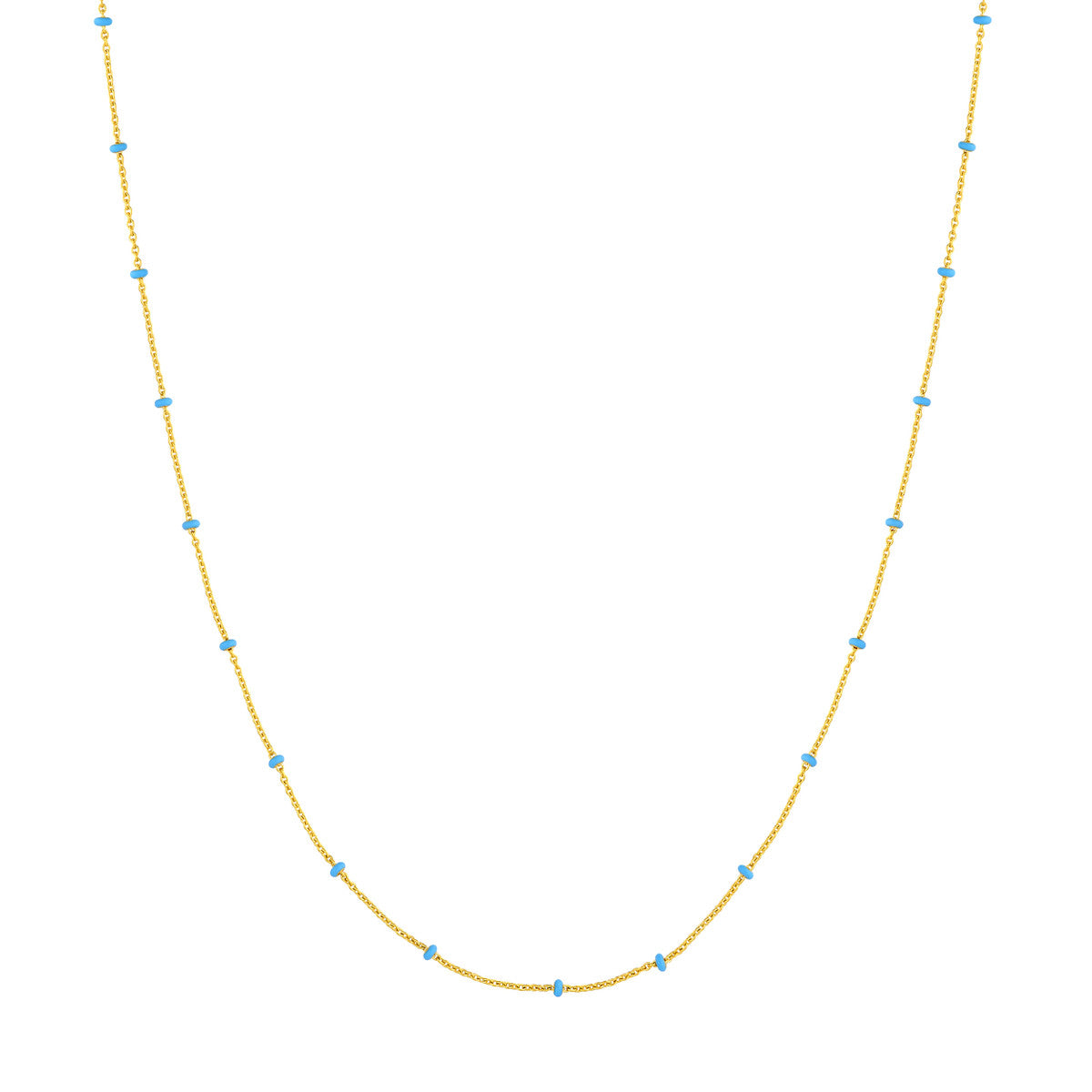 Enamel Bead Saturn Chain