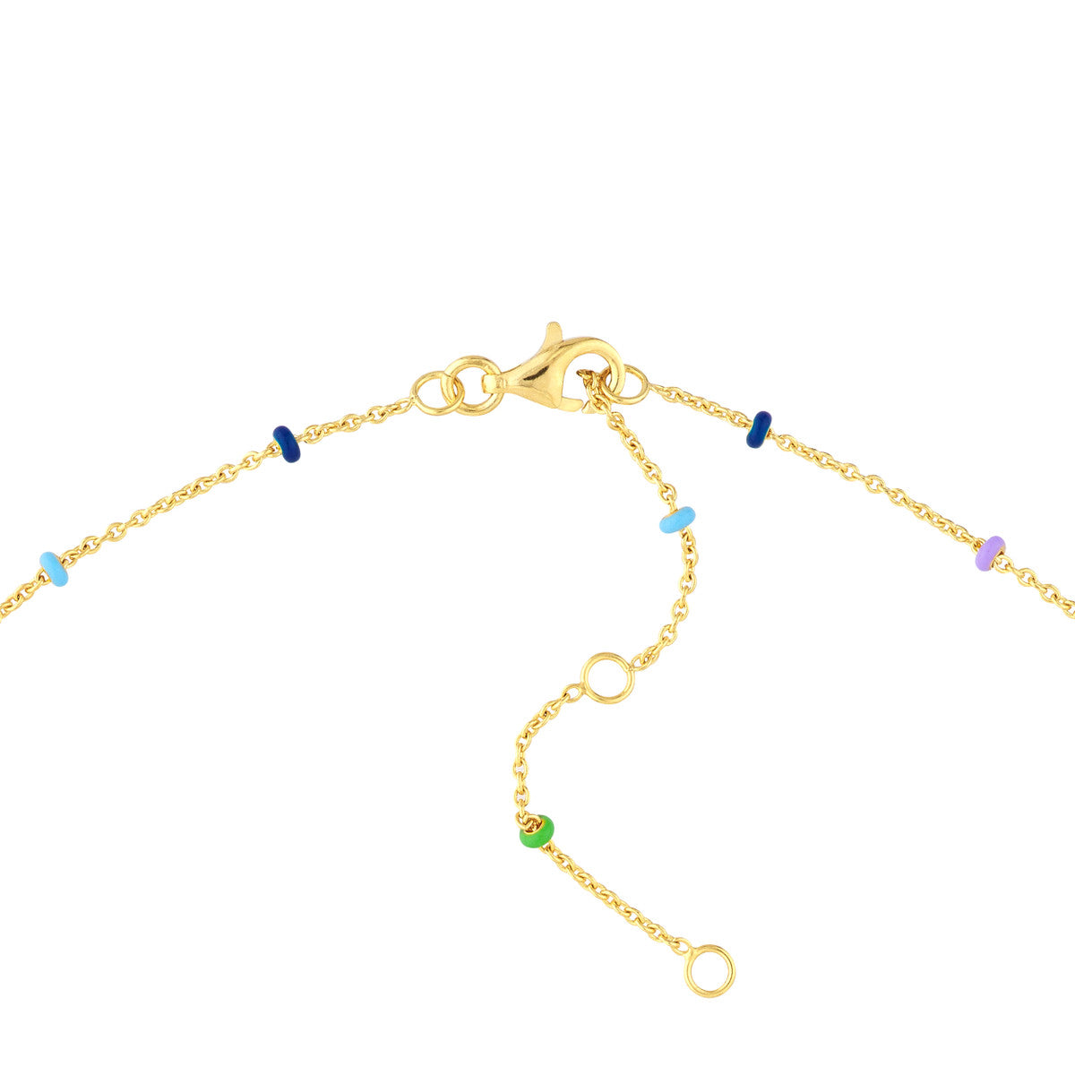 Enamel Bead Saturn Chain