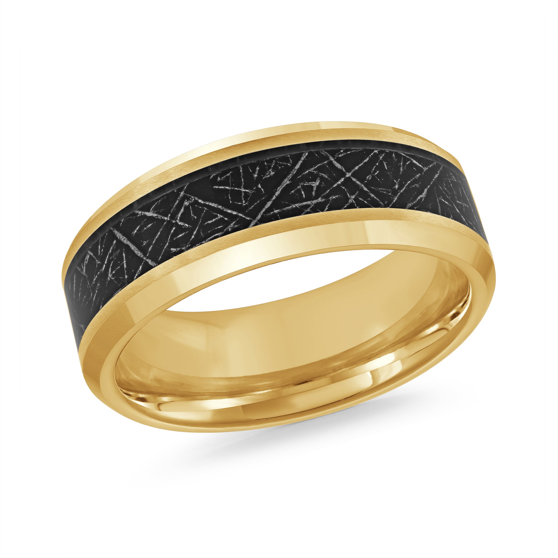 Tungsten + Carbon Fiber Inlay Wedding Band