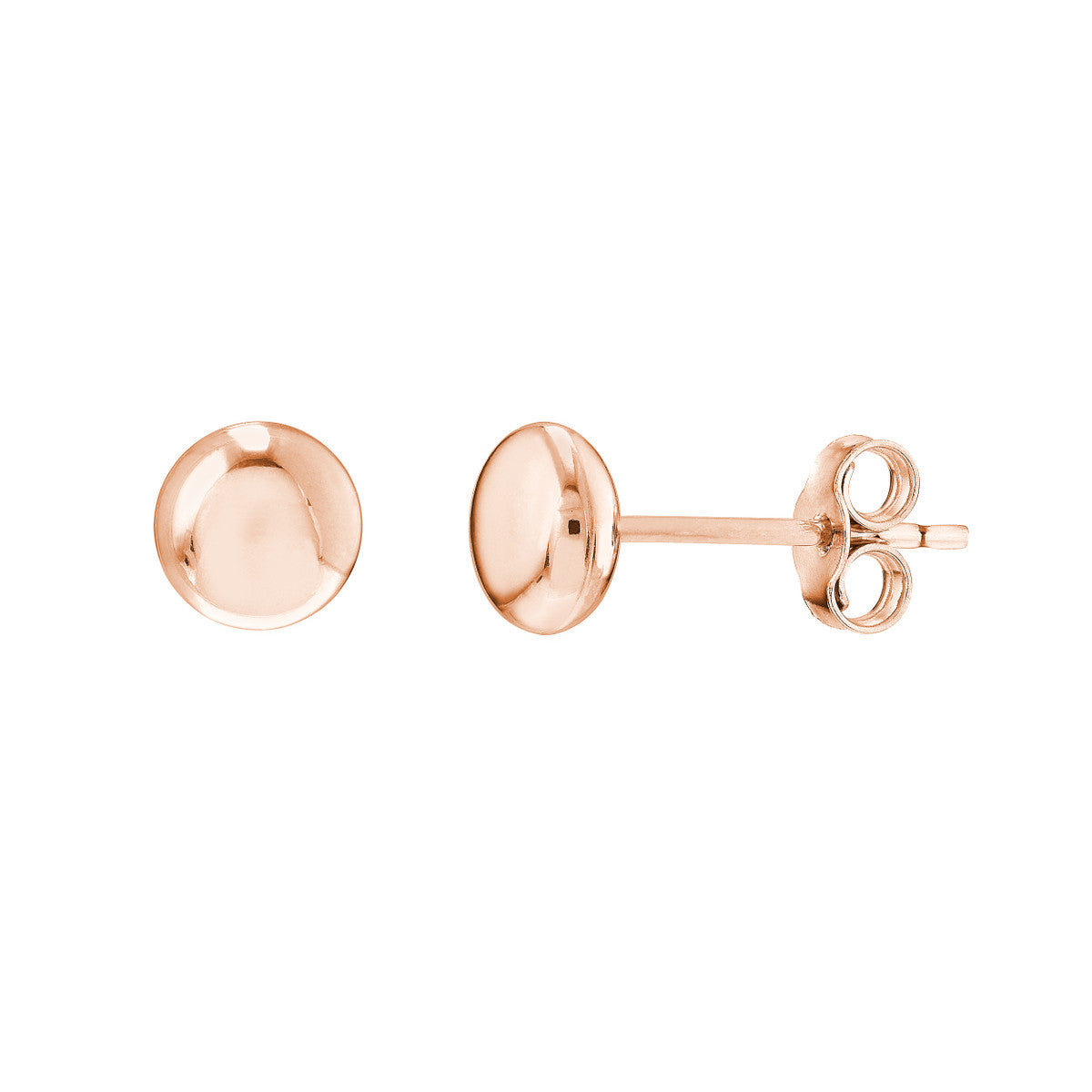 Flat Round Pebble Earring