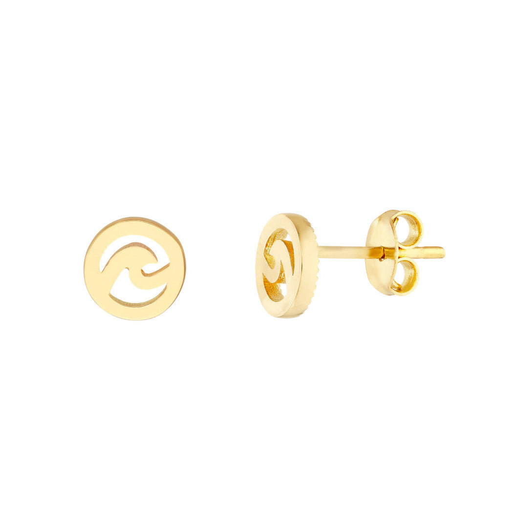 Wave Cutout Micro Studs