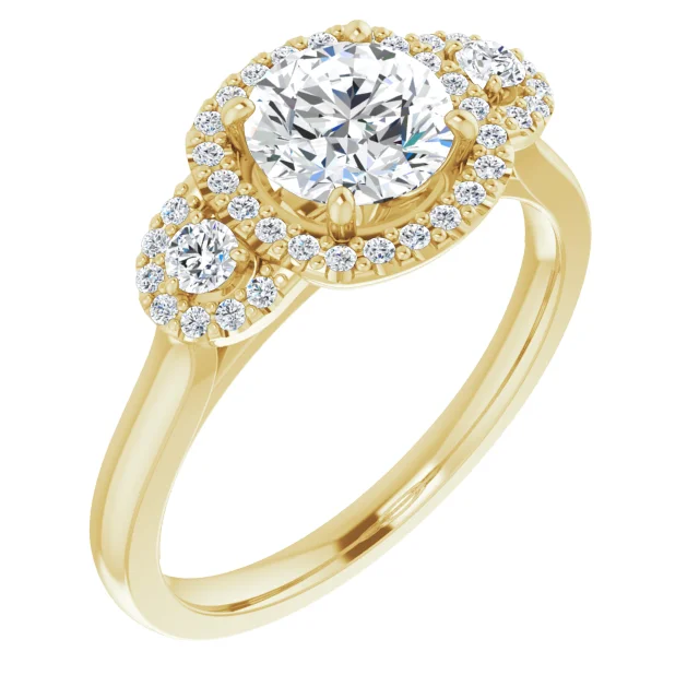 Halo Engagement Ring