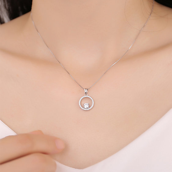 Sterling Silver Cubic Zirconia Pendant