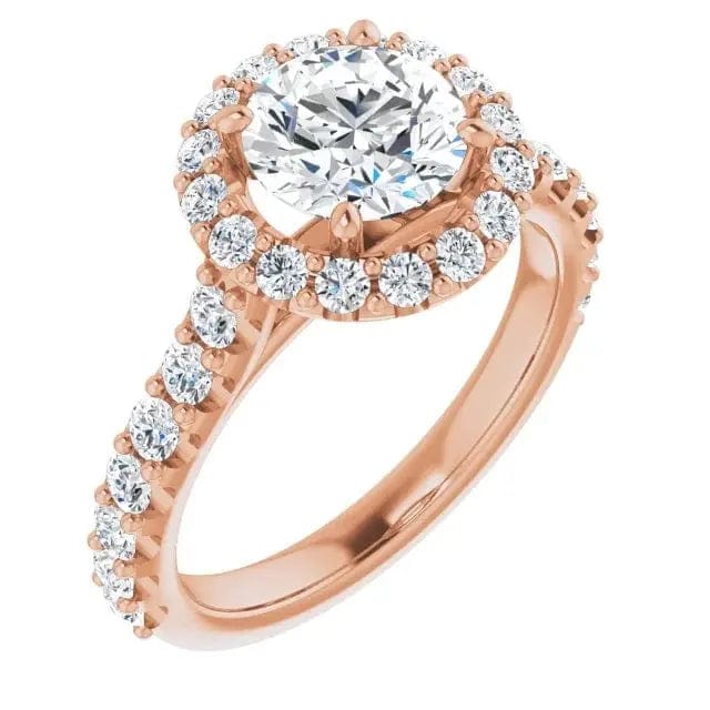 Charles & Colvard Moissanite Halo Ring - Biggar Diamonds