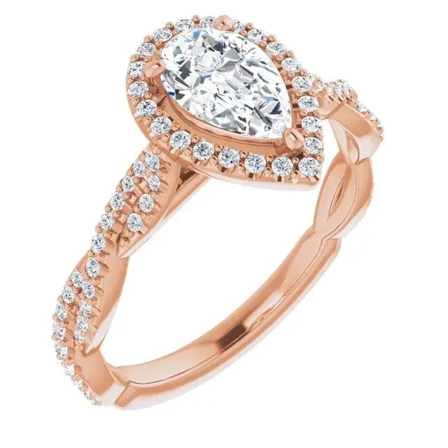 Charles & Colvard Moissanite Halo Ring - Biggar Diamonds