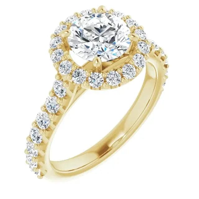 Charles & Colvard Moissanite Halo Ring - Biggar Diamonds