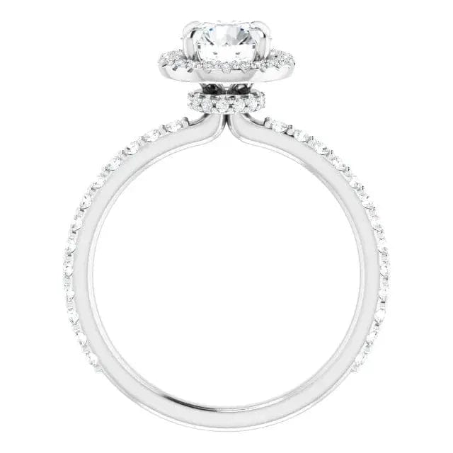 Charles & Colvard Moissanite Halo Ring - Biggar Diamonds