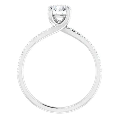 Charles & Colvard Moissanite Solitaire Ring - Biggar Diamonds