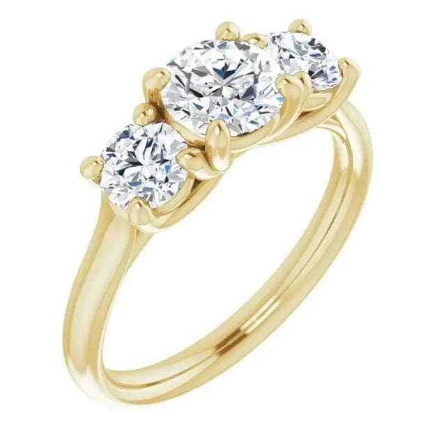 Charles & Colvard Moissanite Trinity Ring - Biggar Diamonds