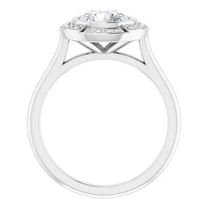 Diamond Halo Semi-Mount - Biggar Diamonds