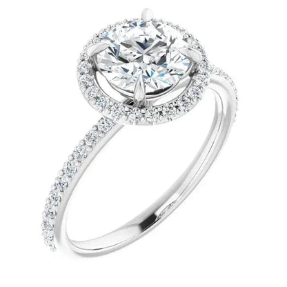 Diamond Halo Semi-Mount - Biggar Diamonds