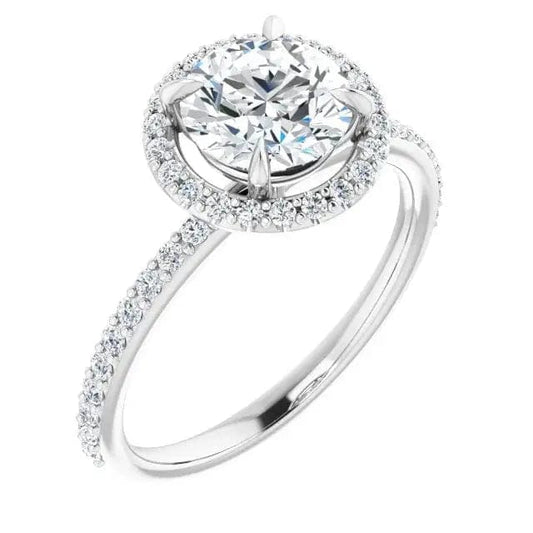 Diamond Halo Semi-Mount - Biggar Diamonds