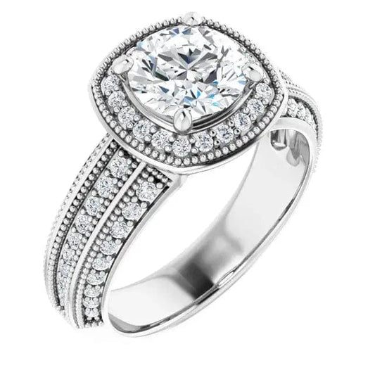 Diamond Halo Semi-Mount - Biggar Diamonds