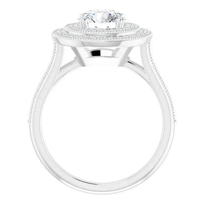 Diamond Halo Semi-Mount - Biggar Diamonds