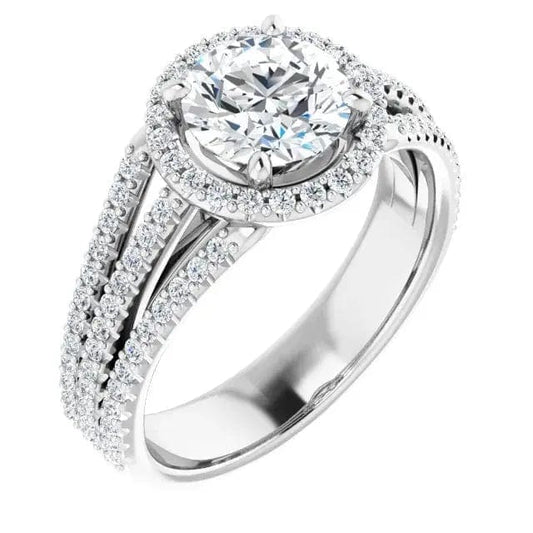 Diamond Halo Semi-Mount - Biggar Diamonds