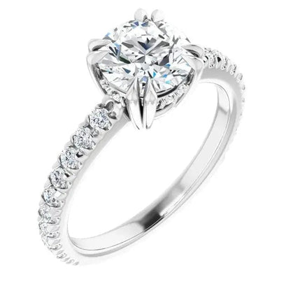 Diamond Solitaire Semi-Mount - Biggar Diamonds