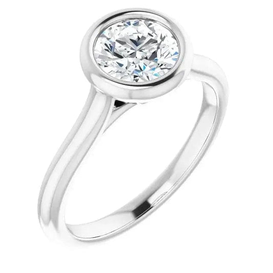 Diamond Solitaire Semi-Mount - Biggar Diamonds