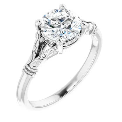 Diamond Solitaire Semi-Mount - Biggar Diamonds