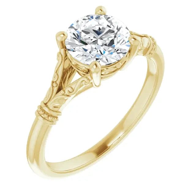 Diamond Solitaire Semi-Mount - Biggar Diamonds