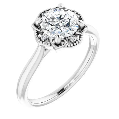 Diamond Solitaire Semi-Mount - Biggar Diamonds