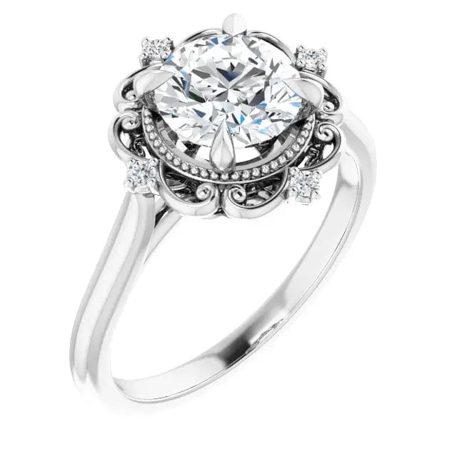 Diamond Solitaire Semi-Mount - Biggar Diamonds