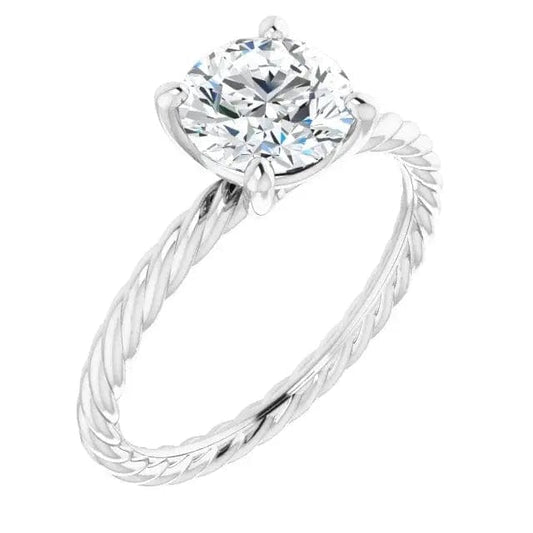 Diamond Solitaire Semi-Mount - Biggar Diamonds