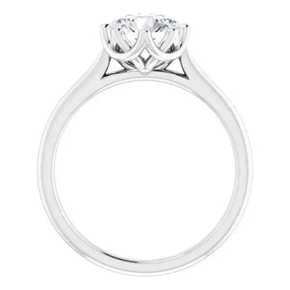 Diamond Solitaire Semi-Mount - Biggar Diamonds