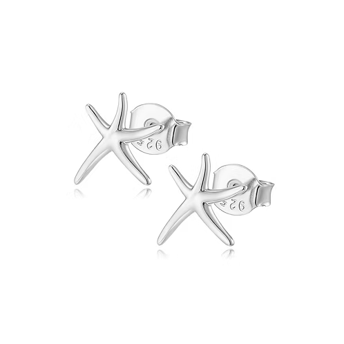 Sterling Silver Starfish Studs