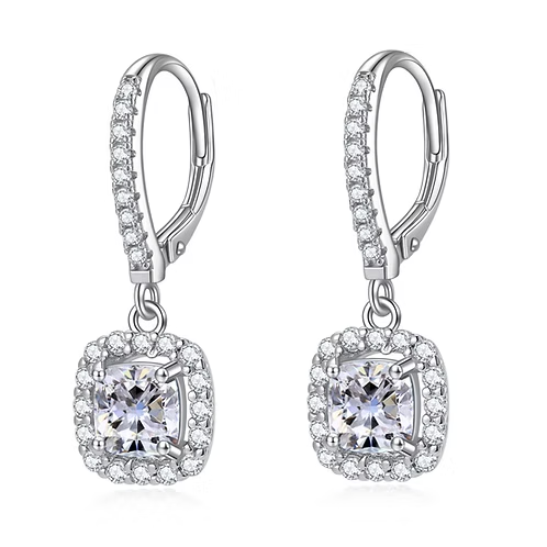 Sterling Silver + Cubic Zirconia Earrings