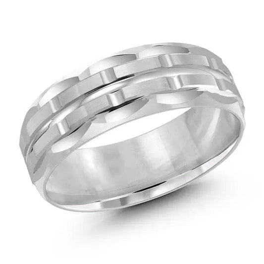 Men's Carved Wedding Band - Biggar Diamonds