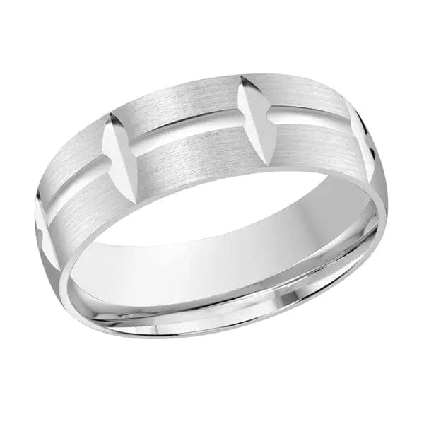 Men's Carved Wedding Band - Biggar Diamonds