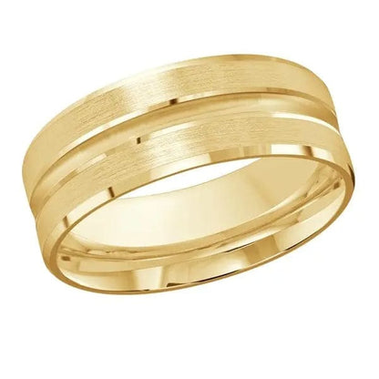 Men's Carved Wedding Band - Biggar Diamonds