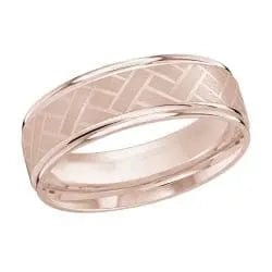 Men's Carved Wedding Band - Biggar Diamonds