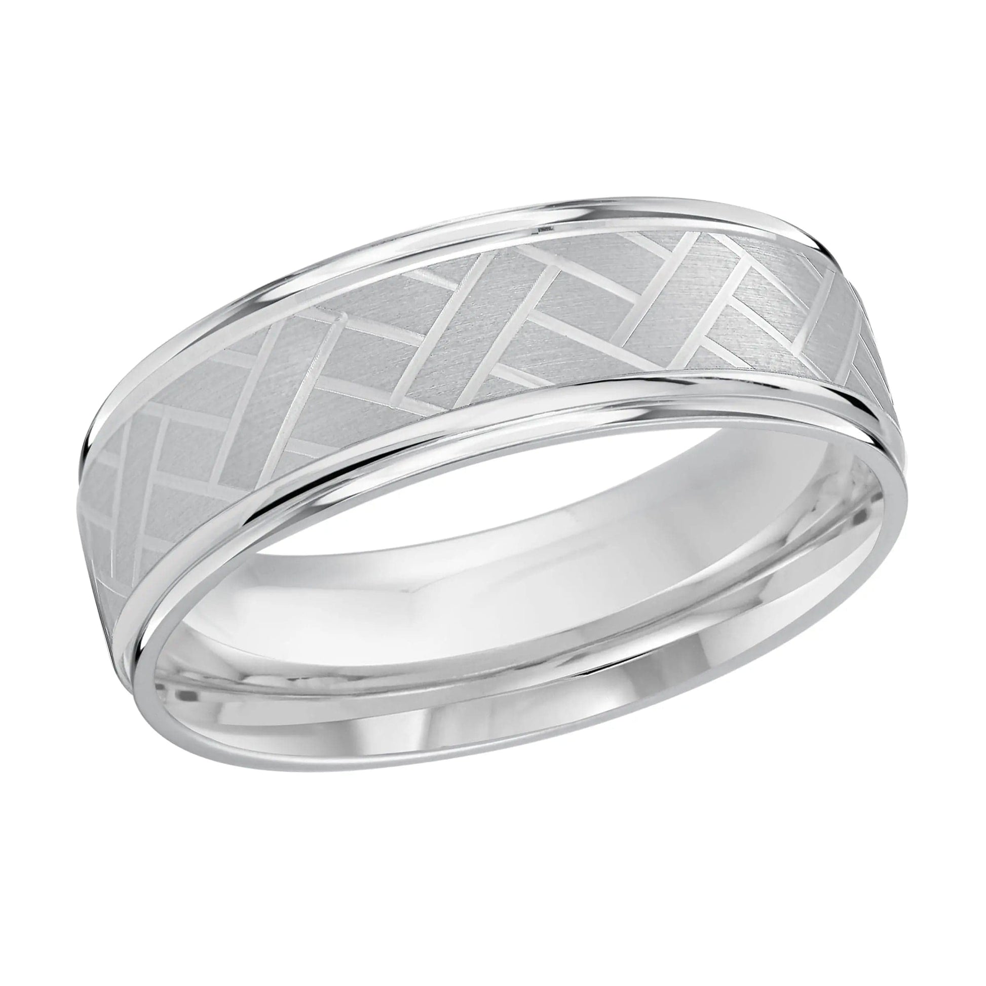 Men's Carved Wedding Band - Biggar Diamonds