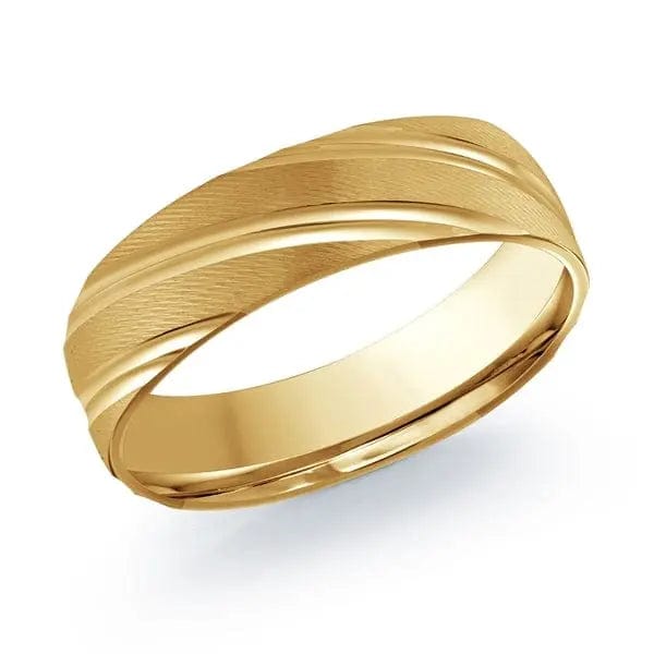 Men's Carved Wedding Band - Biggar Diamonds