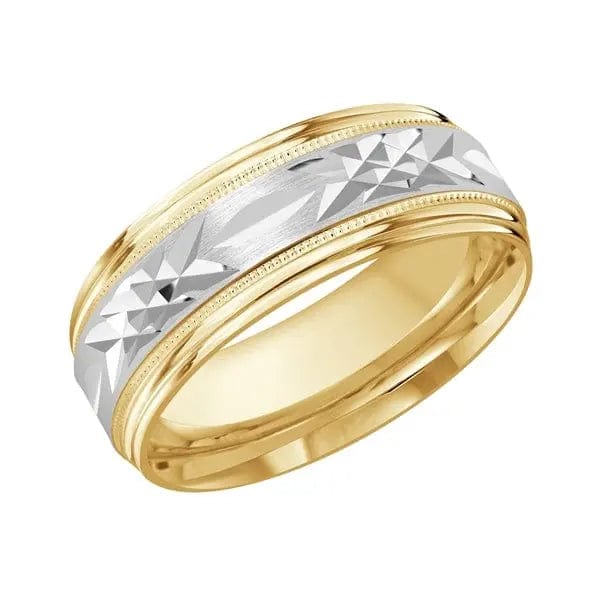 Men's Carved Wedding Band - Biggar Diamonds