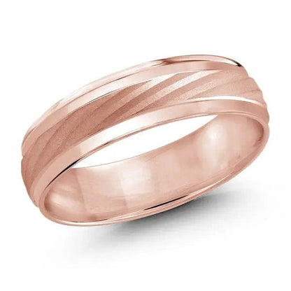 Men's Carved Wedding Band - Biggar Diamonds