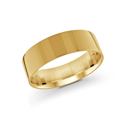 Men's Classic Flat Wedding Band - Biggar Diamonds