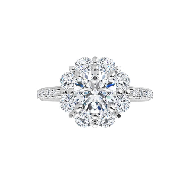 Halo Engagement Ring