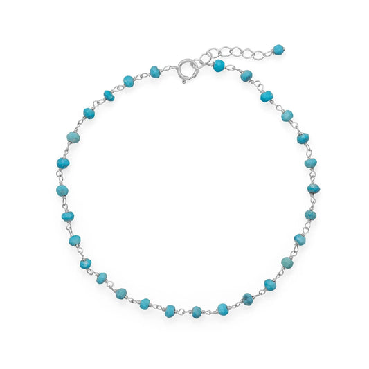 Sterling Silver Bead Anklet - Biggar Diamonds