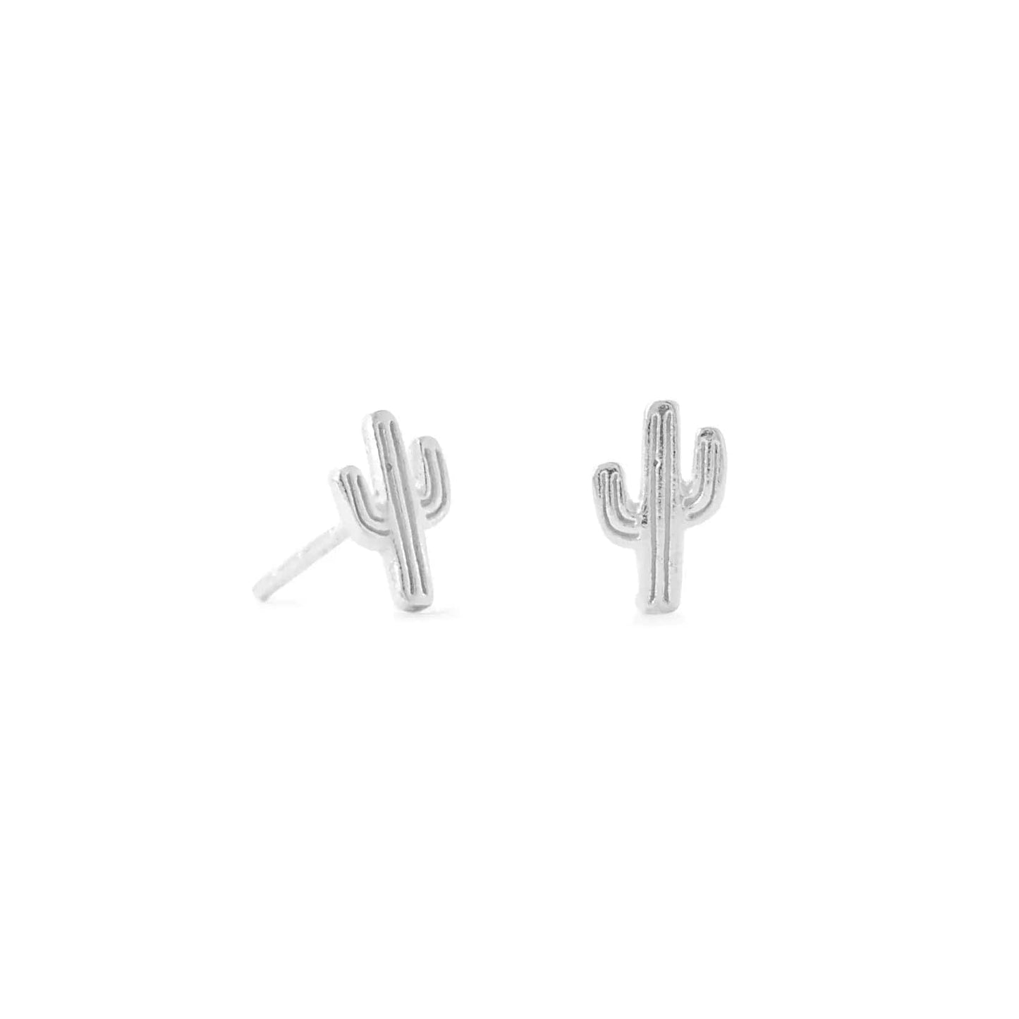 Sterling Silver Cacti Earrings - Biggar Diamonds