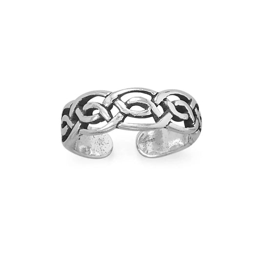 Sterling Silver Celtic Band Toe Ring - Biggar Diamonds