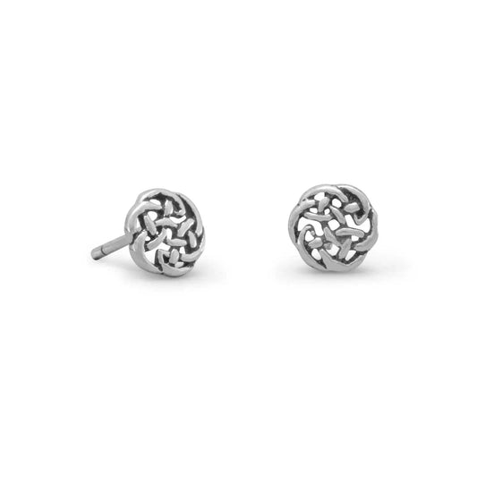 Sterling Silver Celtic Knot Earrings - Biggar Diamonds