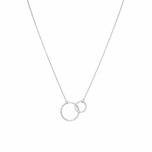 Sterling Silver Circle Link Necklace - Biggar Diamonds