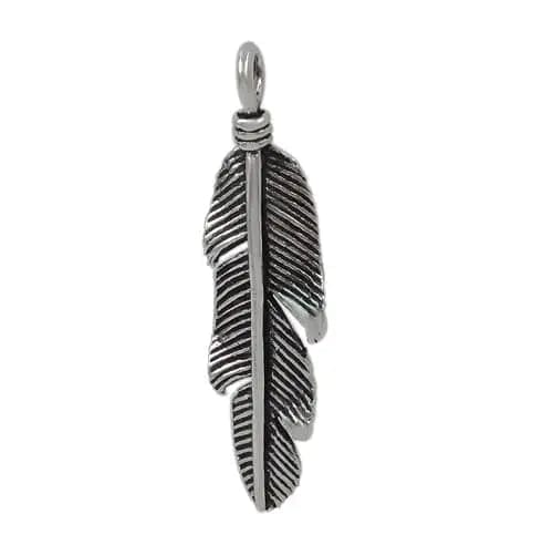 Sterling Silver Feather Pendant - Biggar Diamonds