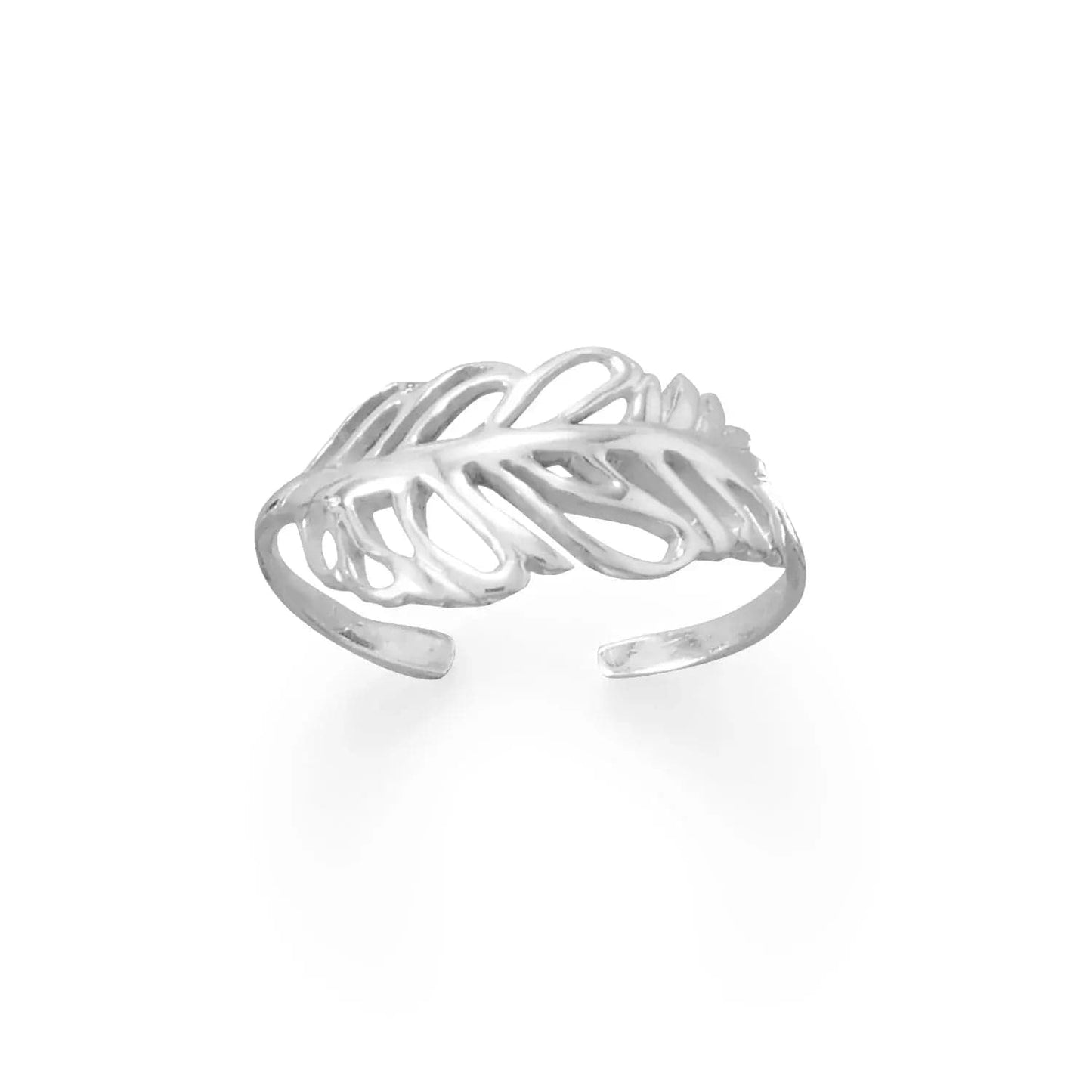 Sterling Silver Feather Toe Ring - Biggar Diamonds