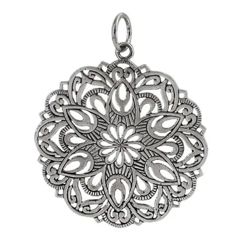 Sterling Silver Floral Pendant - Biggar Diamonds