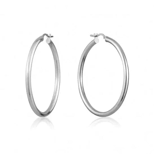 Sterling Silver Hooped Earrings - Biggar Diamonds