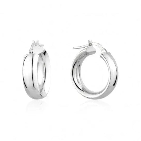 Sterling Silver Hooped Earrings - Biggar Diamonds